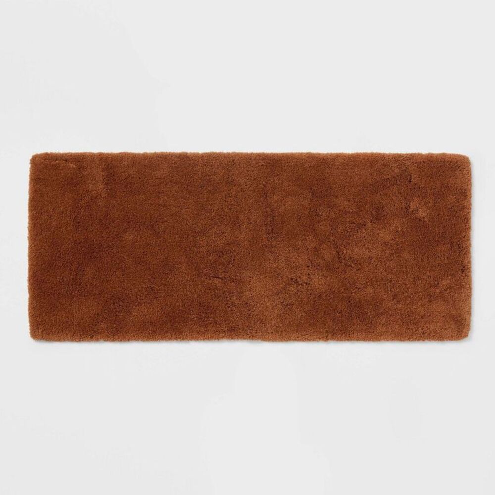 24"x60" Spa Plush Bath Rug Caramel - Threshold